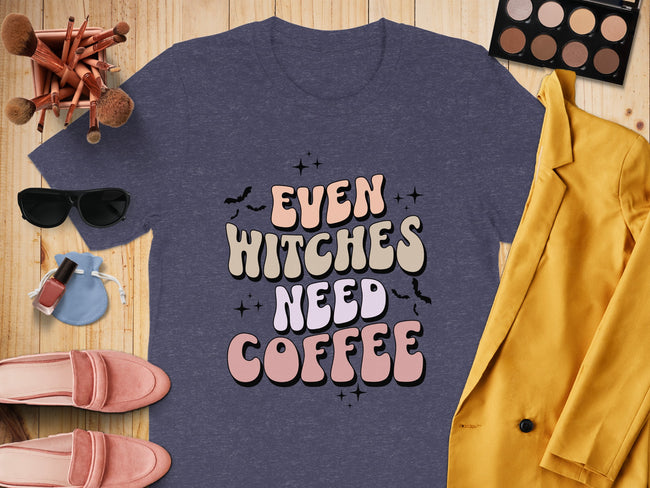 Even Witches Need Coffee Graphic Tee product type