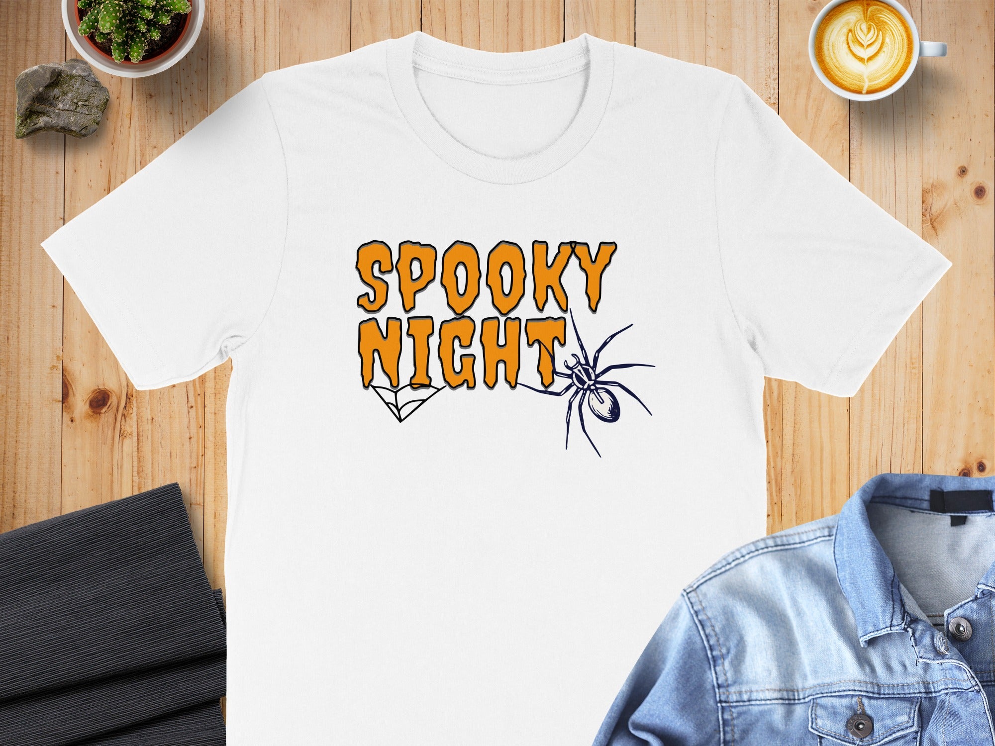 Spooky Night Graphic Tee Shirt Halloween Holiday product type