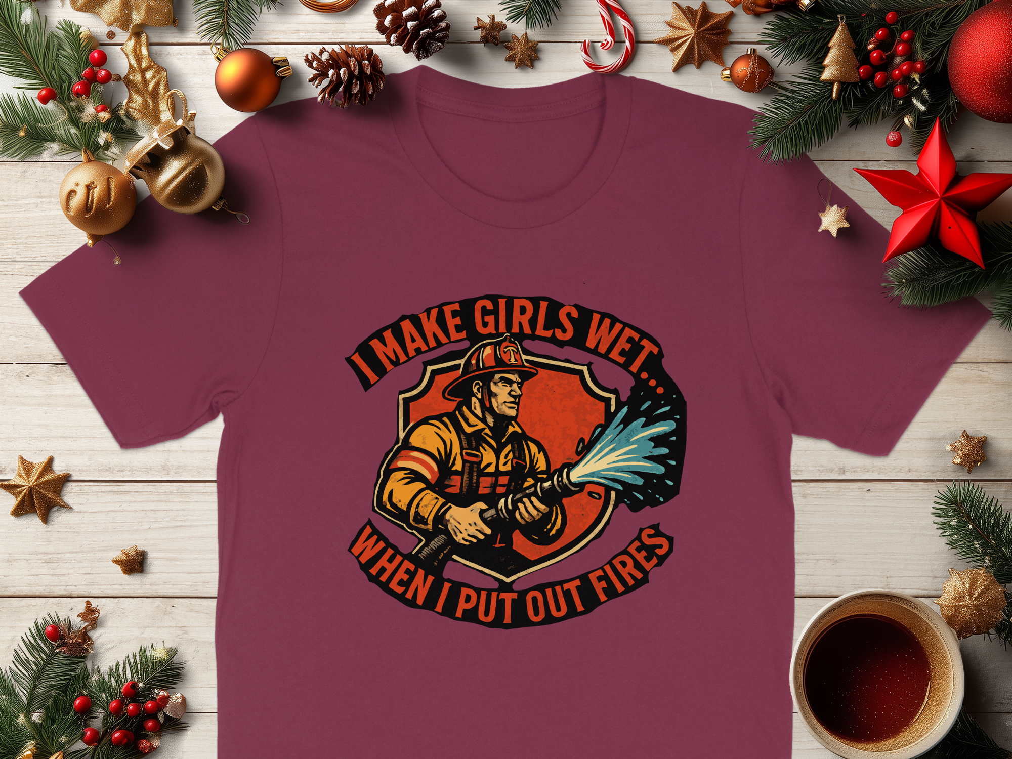 I Make Girls Wet When I Put Out Fires Shirt product