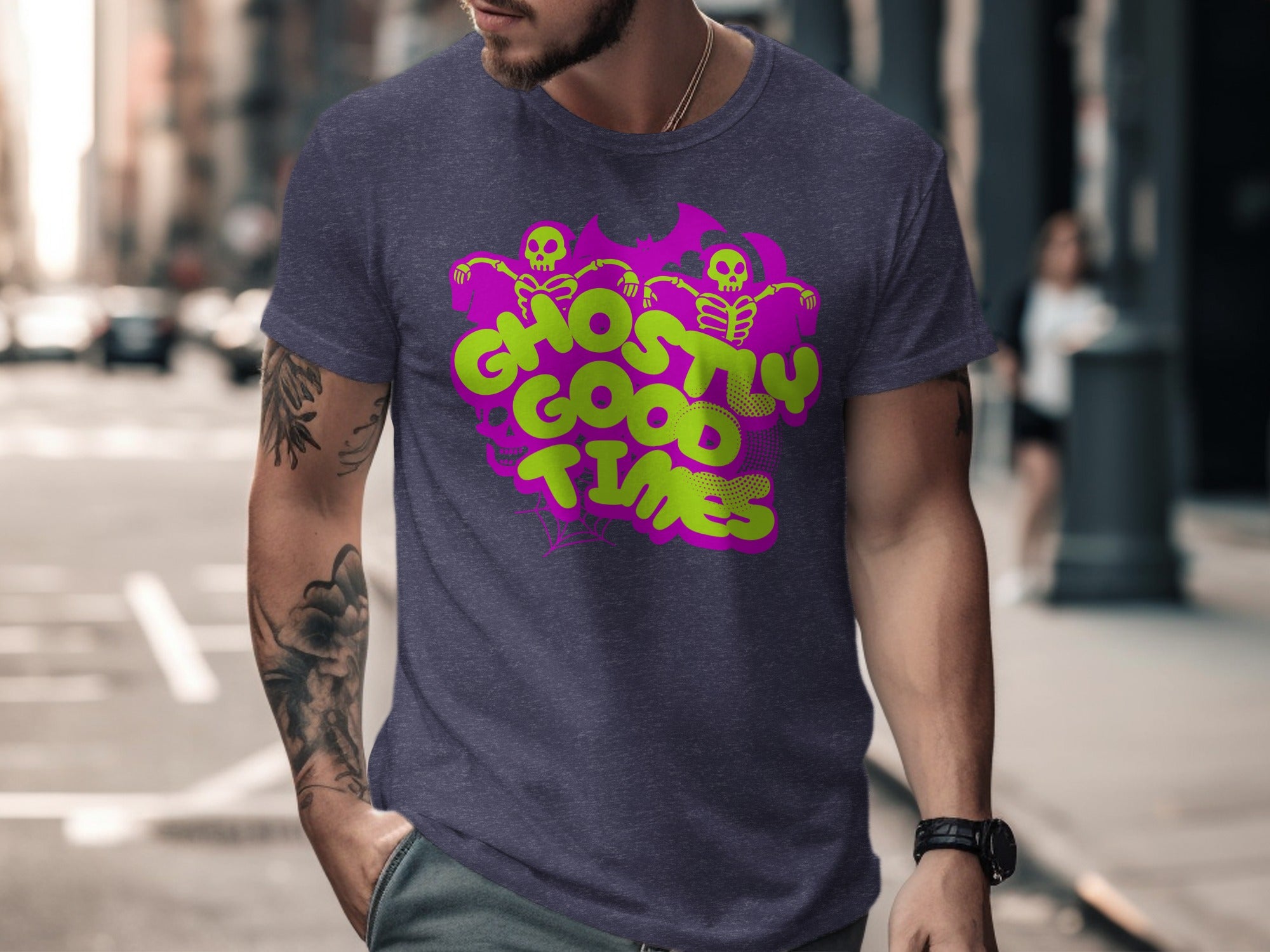 Ghostly Good Times Halloween Graphic T-Shirt product
