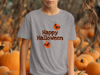 Happy Halloween Bats Printed Grey T-shirt product