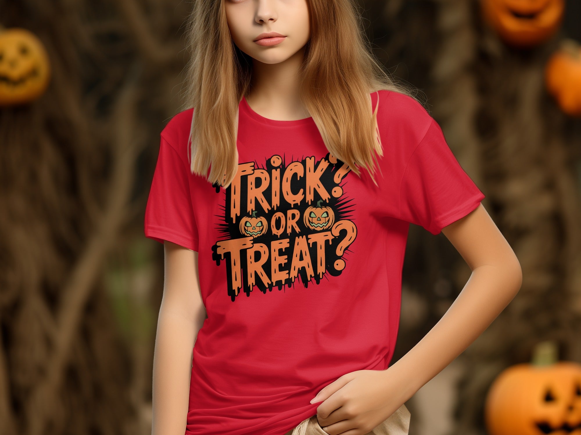 Trick or Treat Halloween T Shirt product type