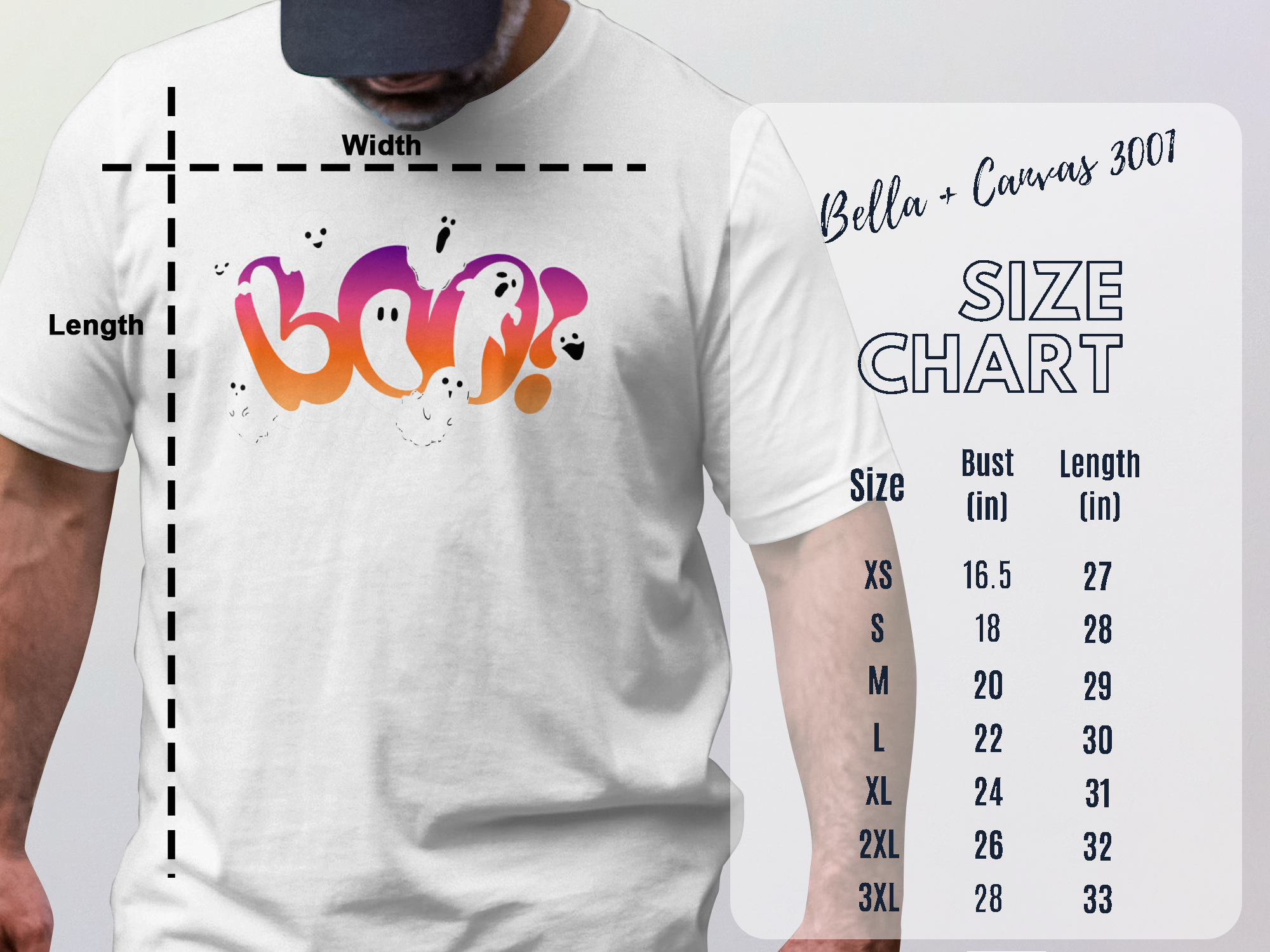 Boo Ghosts Halloween Graphic Tee product