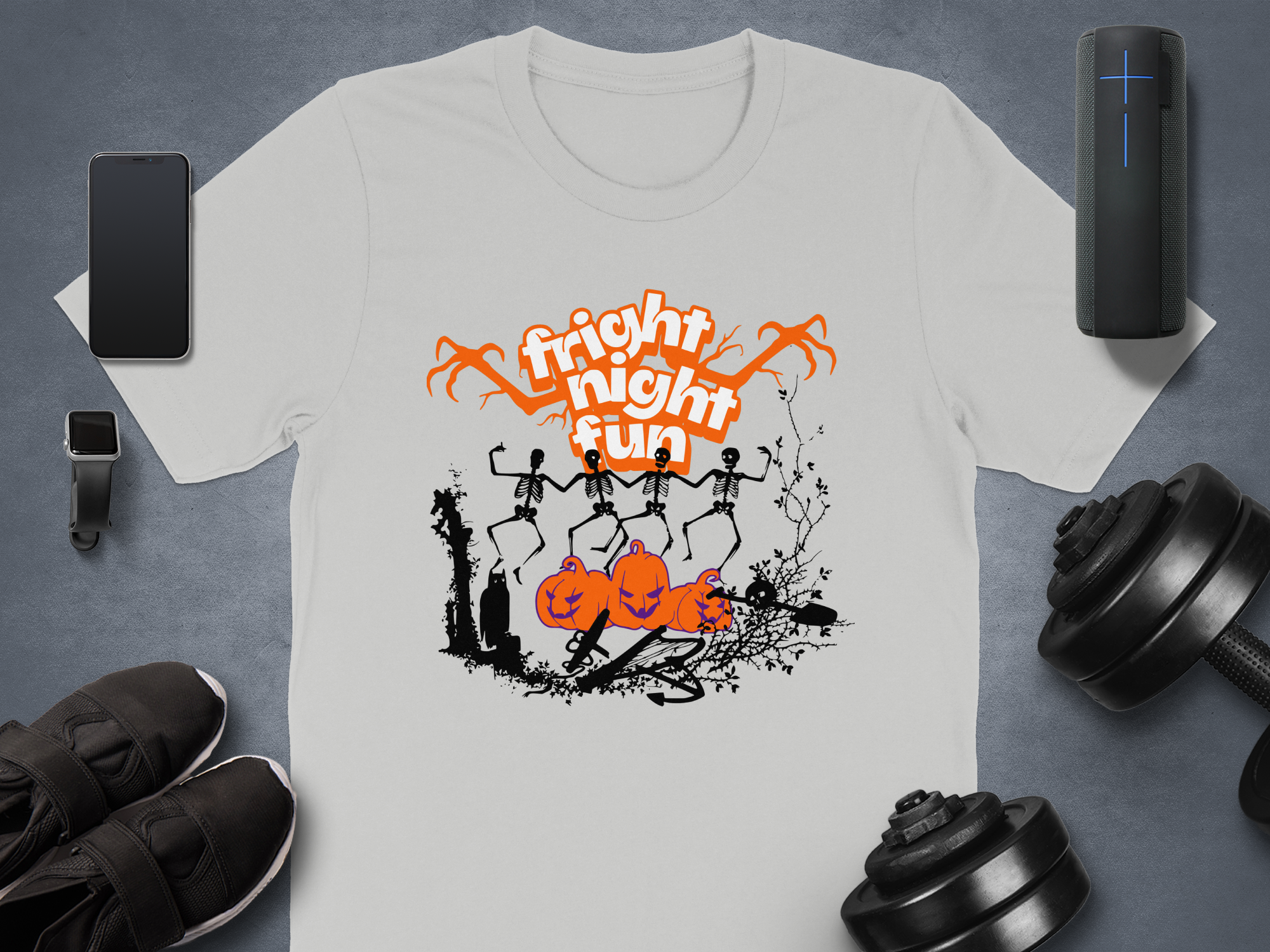 Spooky Fright Night Fun Halloween Skeletons T-shirt product type