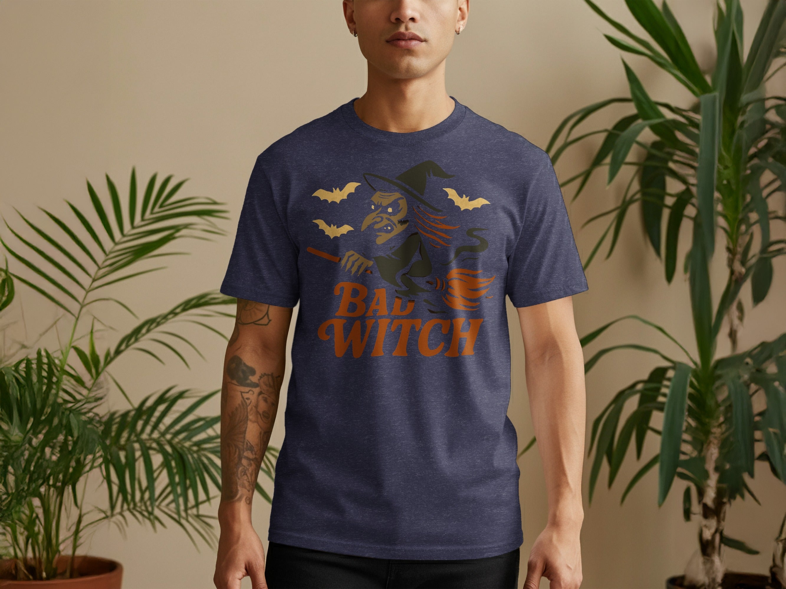 Bad Witch Graphic Halloween Costume T-shirt product type