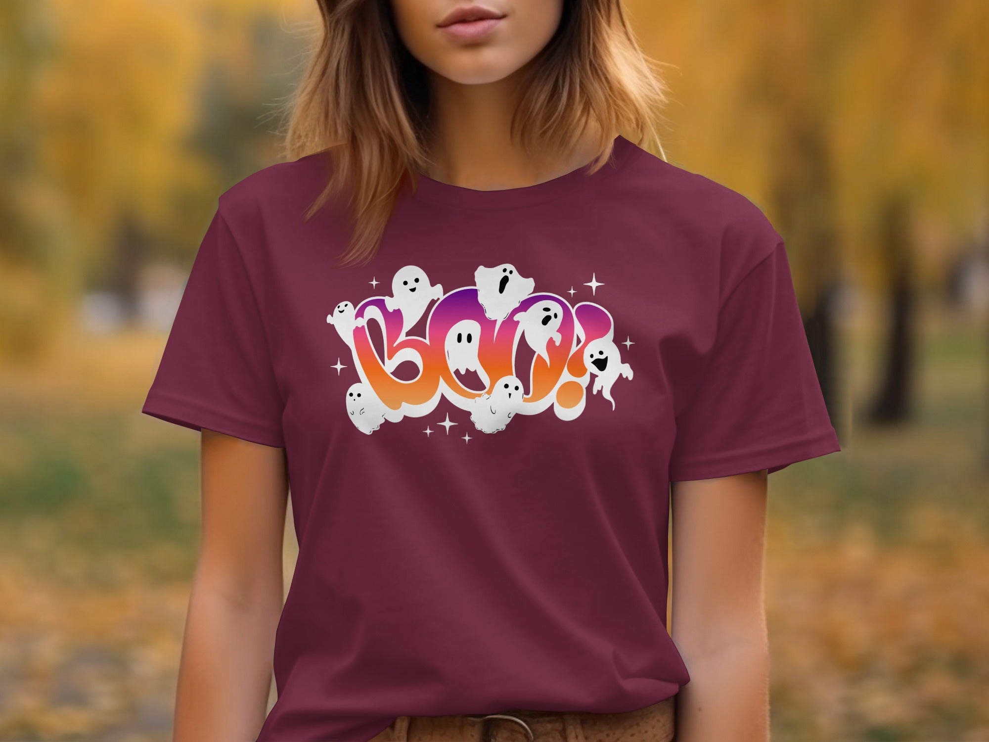 Boo Ghosts Halloween Graphic Tee product type