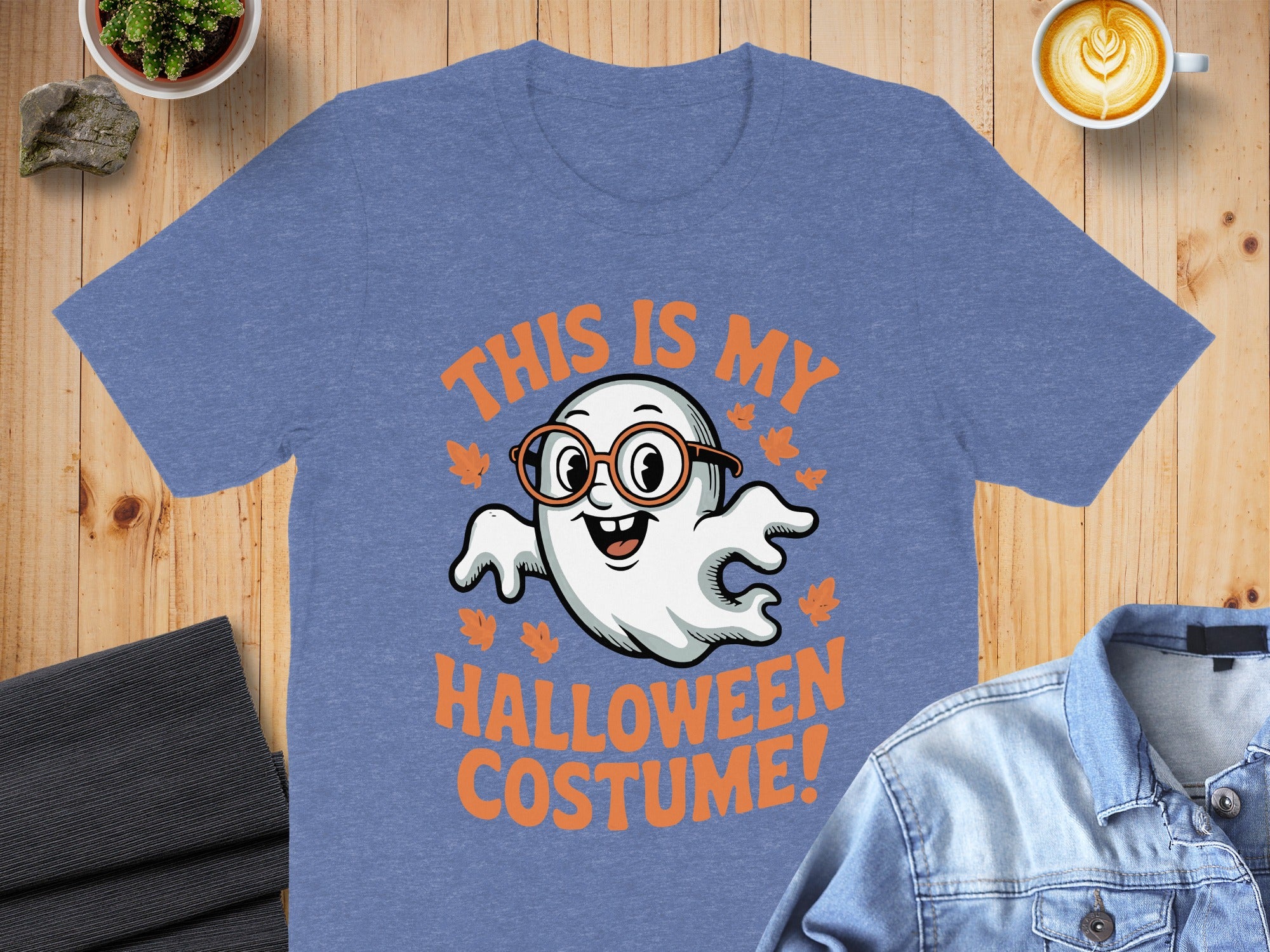 Fun Blue Halloween Costume Ghost Graphic product type