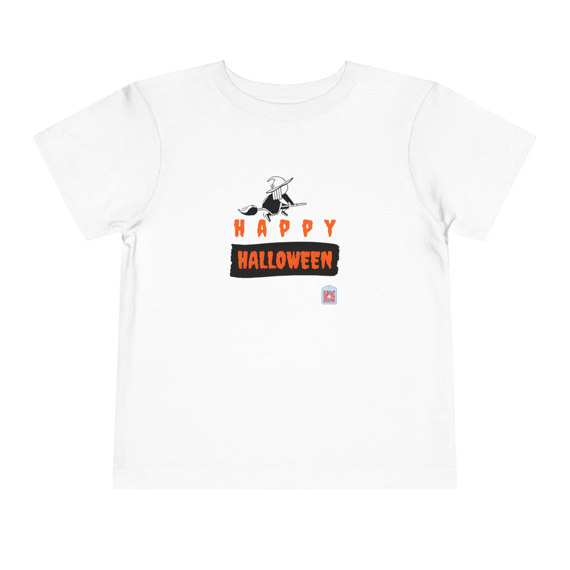 Happy Halloween with Flying Witch Halloween Graphic T-Shirt