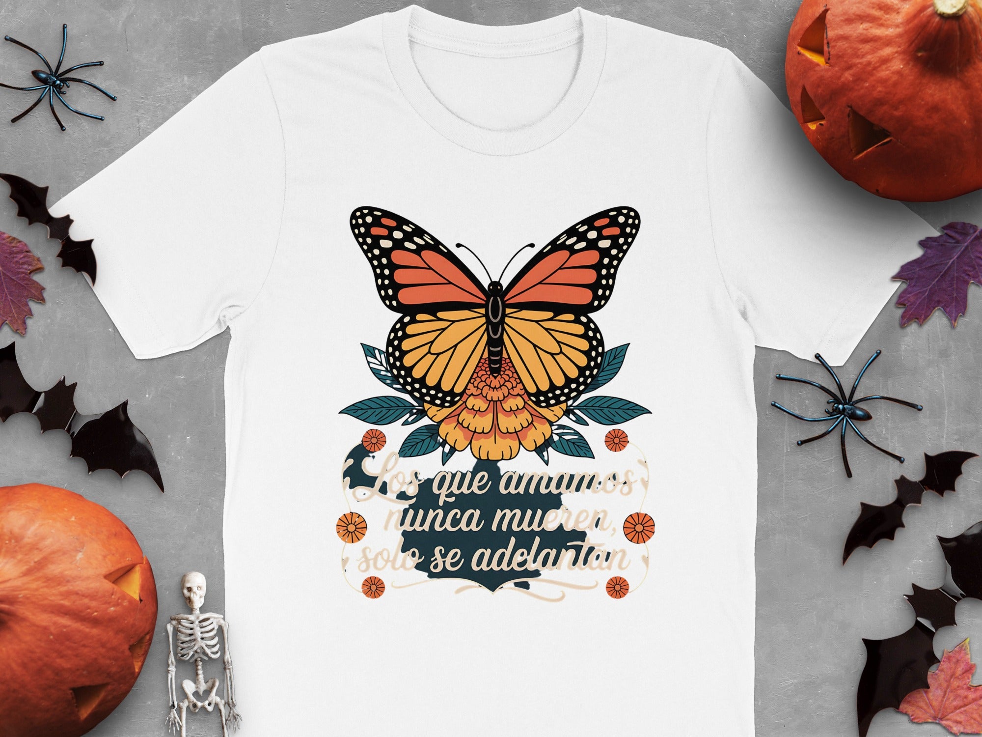 Stunning butterfly pumpkin themed Halloween T-shirt product