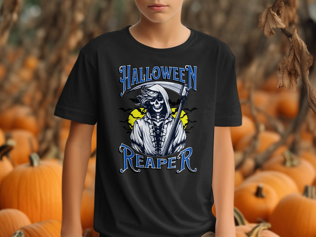 Halloween Reaper Graphic Black T-Shirt Product