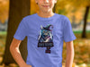 Abracadabra Wizard Cat Design T-shirt apparel product