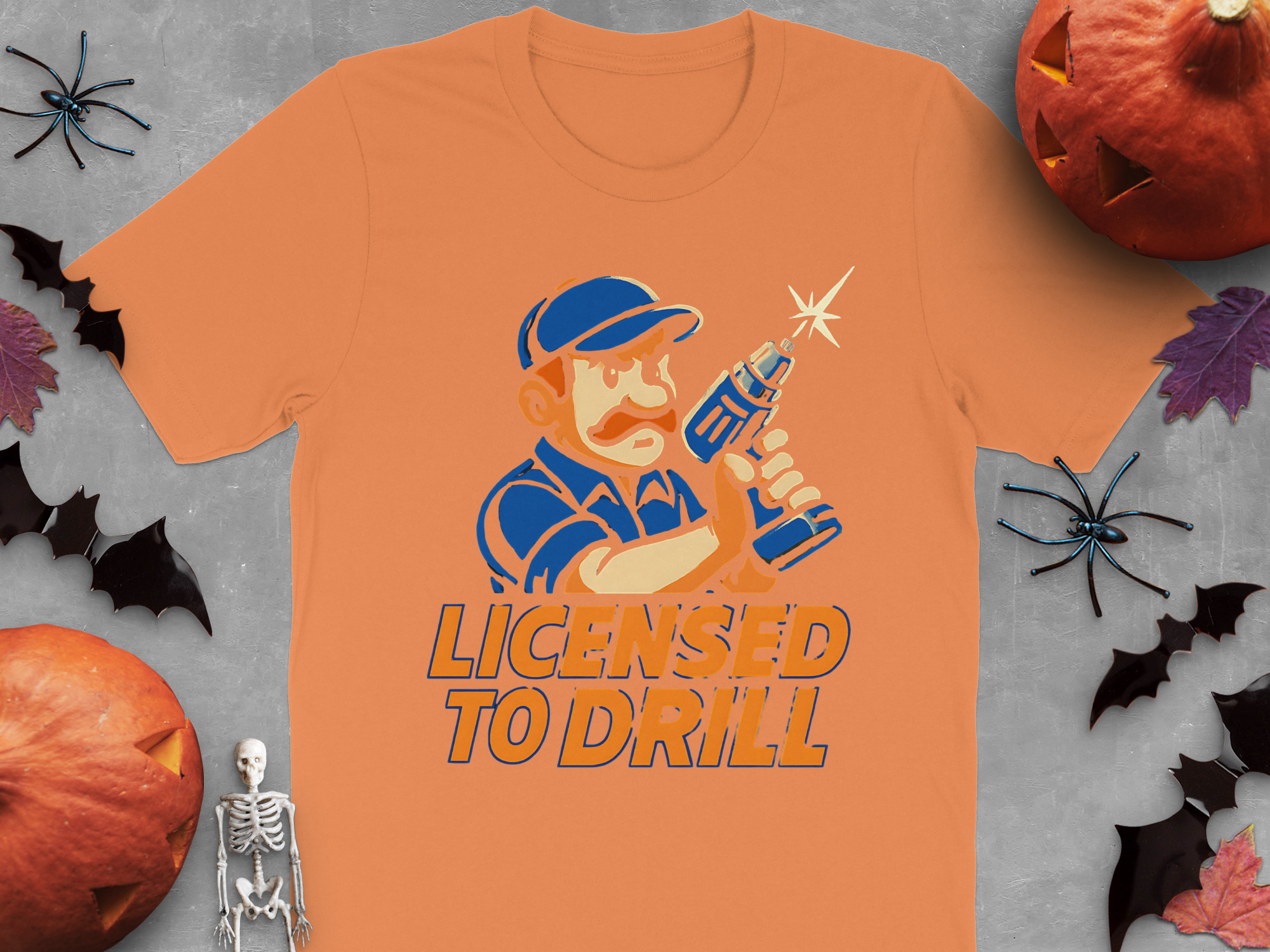 Licensed to Drill Halloween Theme T-shirt product type