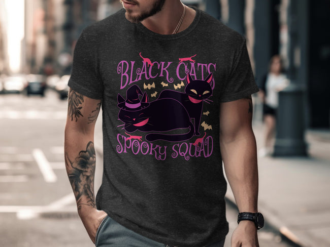 Black Cats Spooky Squad Graphic Shirt product type