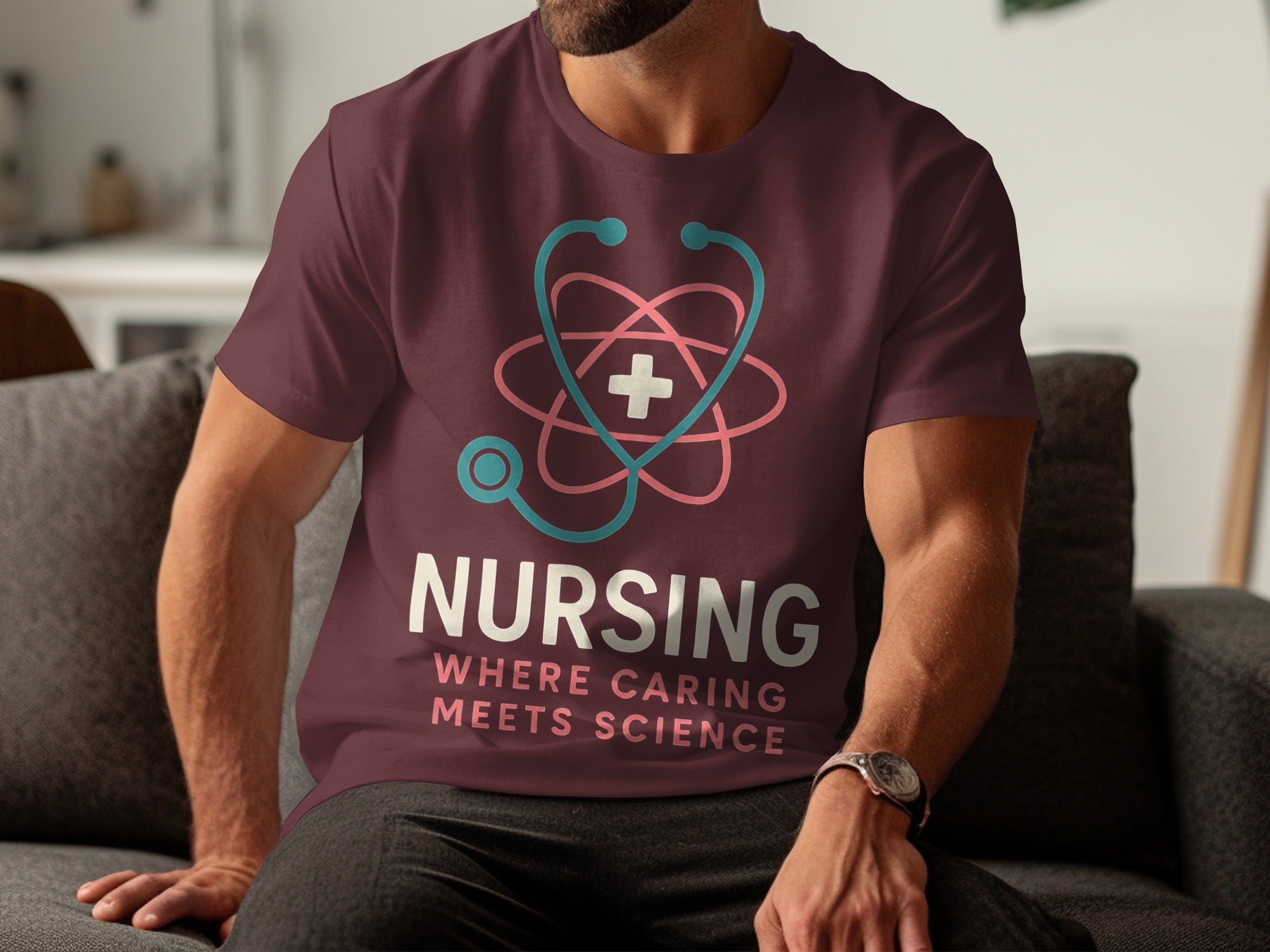 Nursing Where Caring Meets Science Tshirt product