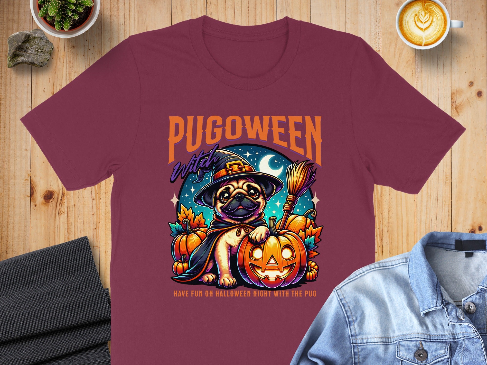 Pugoween Witch Have Fun on Halloween Night Product Type