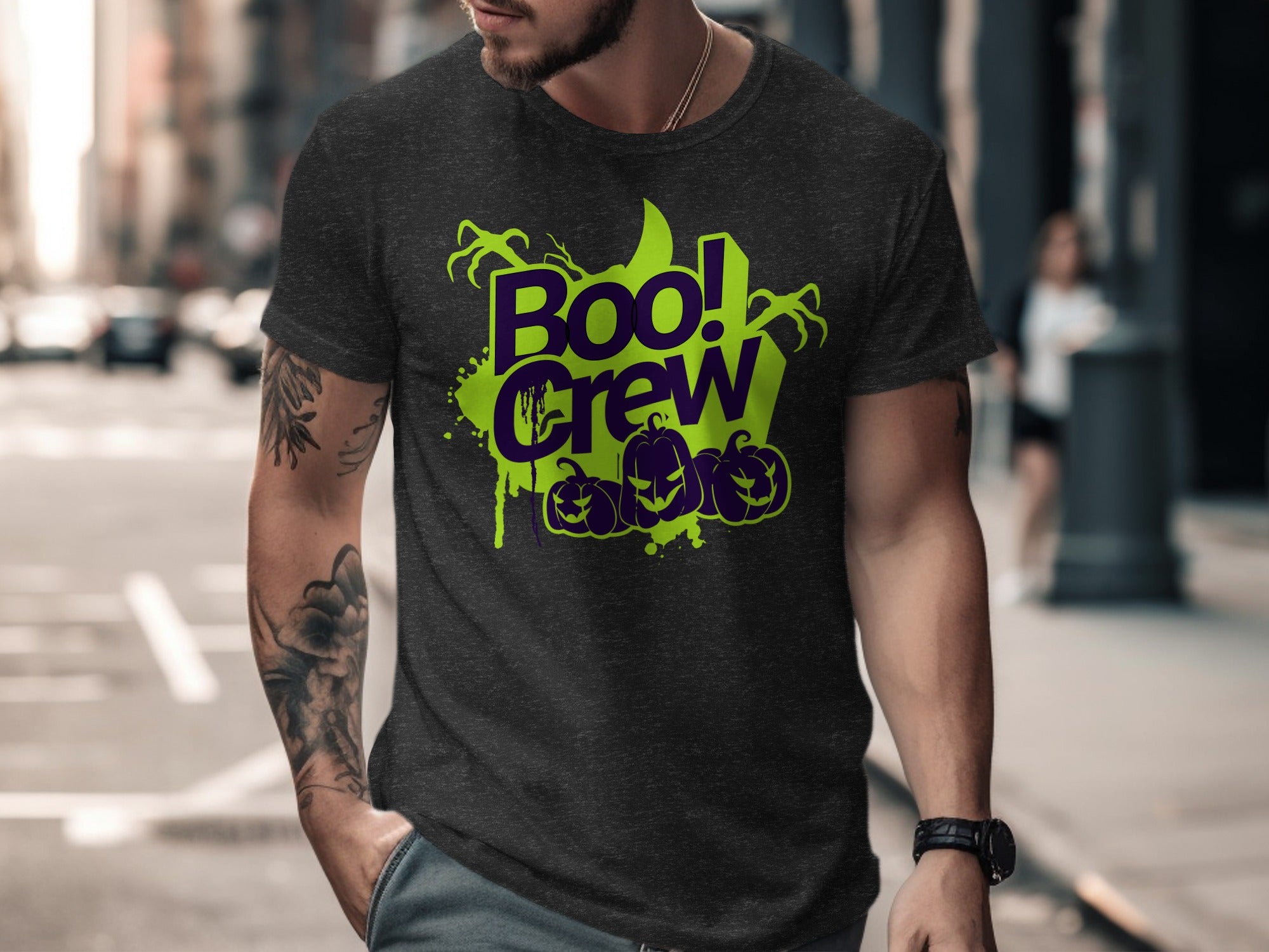 Boo Crew Halloween Graphic Tee Shirt product