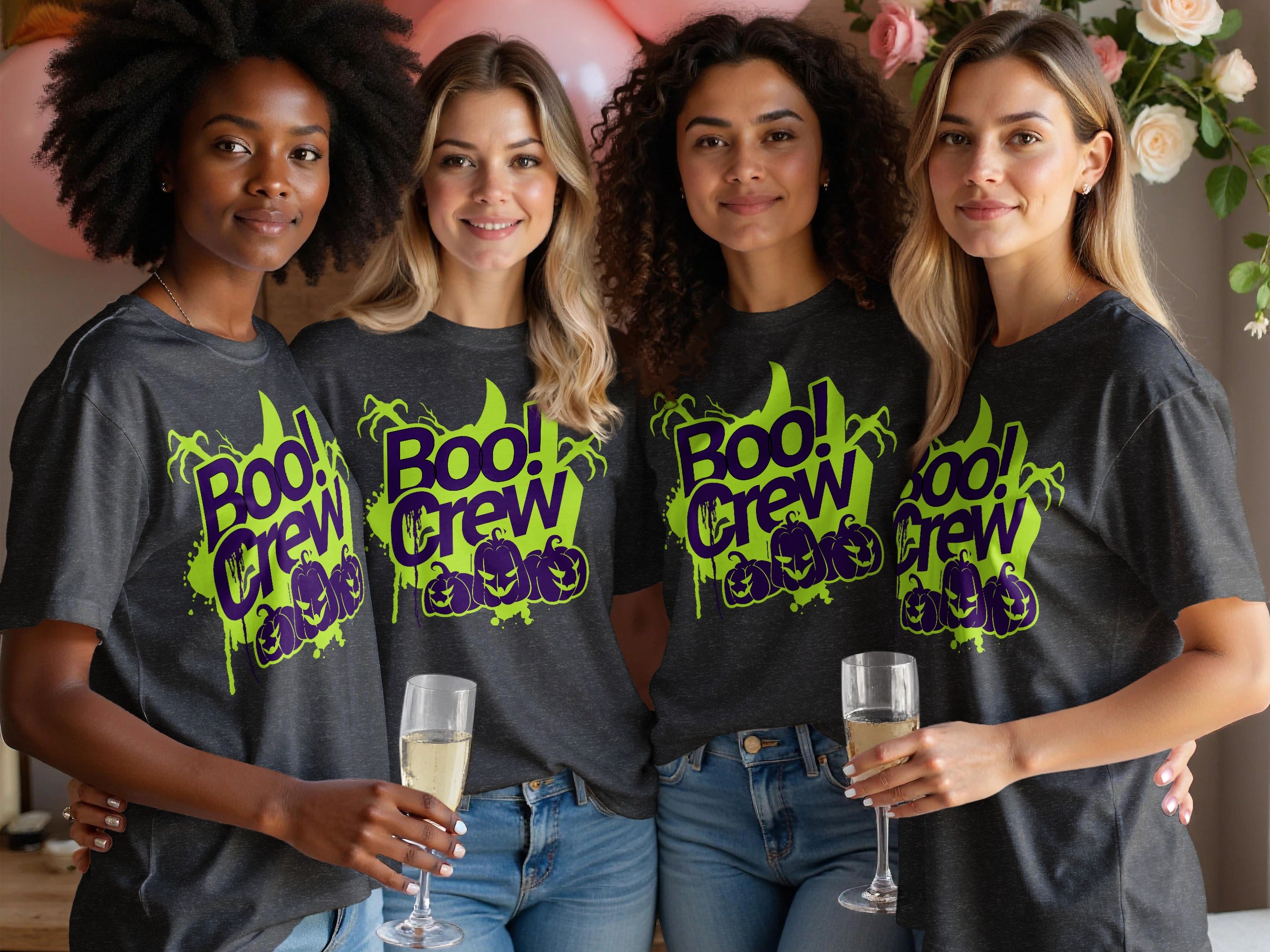 Boo Crew Halloween Graphic Tee Shirt product type