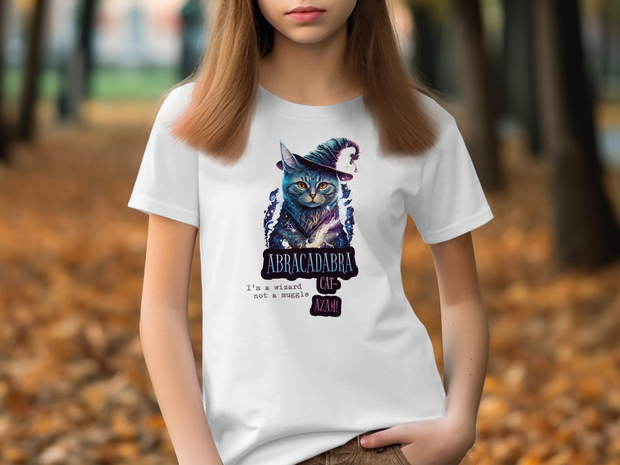 Abracadabra Wizard Cat Fun Design Comfortable T-shirt product