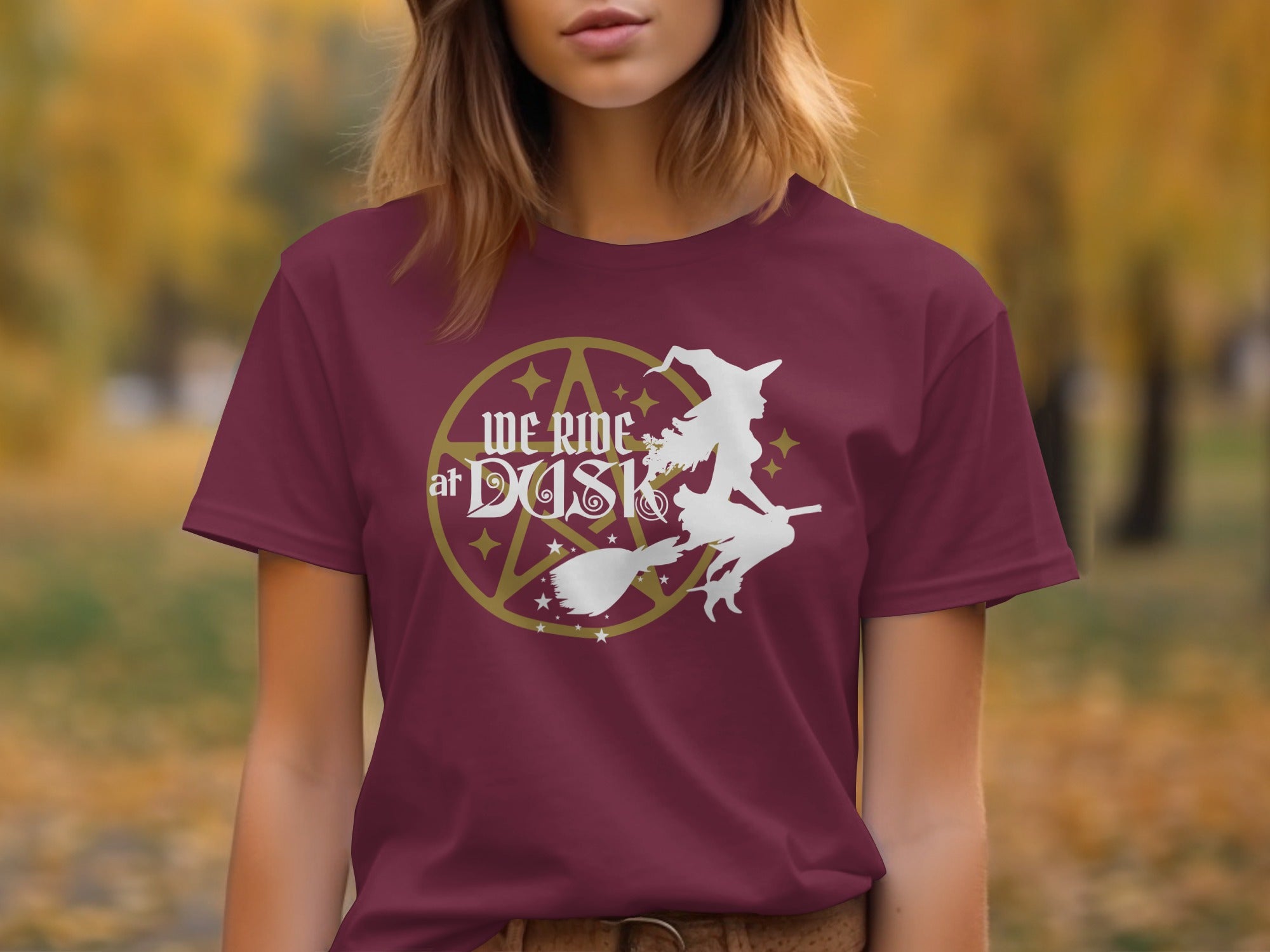 We Ride At DUSK Message Halloween Themed Shirt product