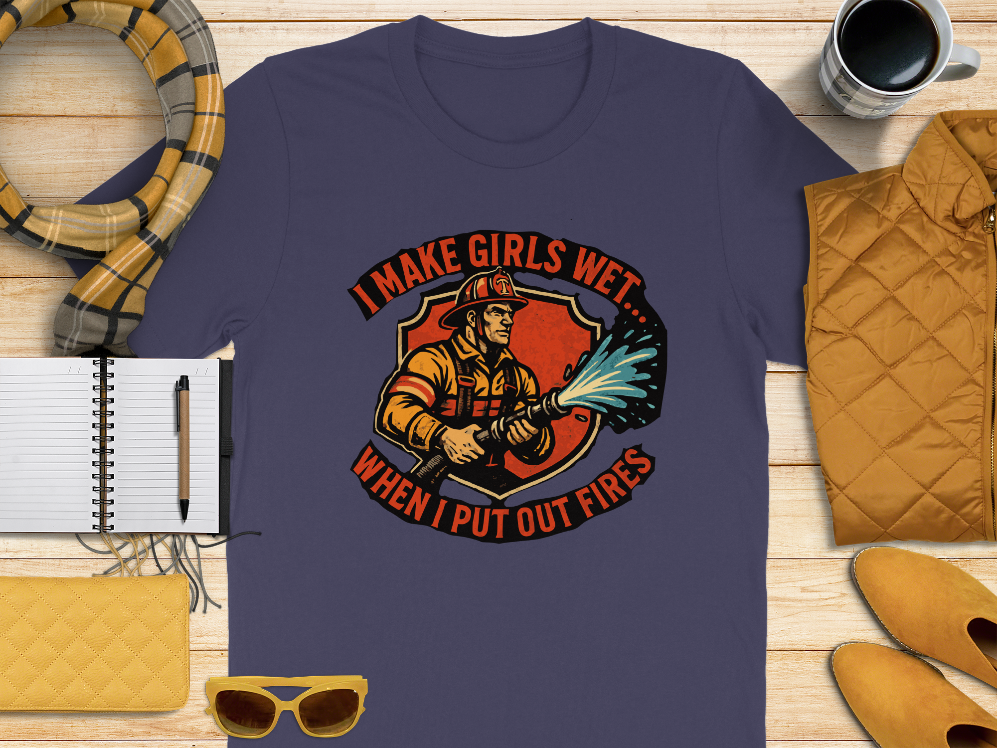 I Make Girls Wet When I Put Out Fires Shirt product type