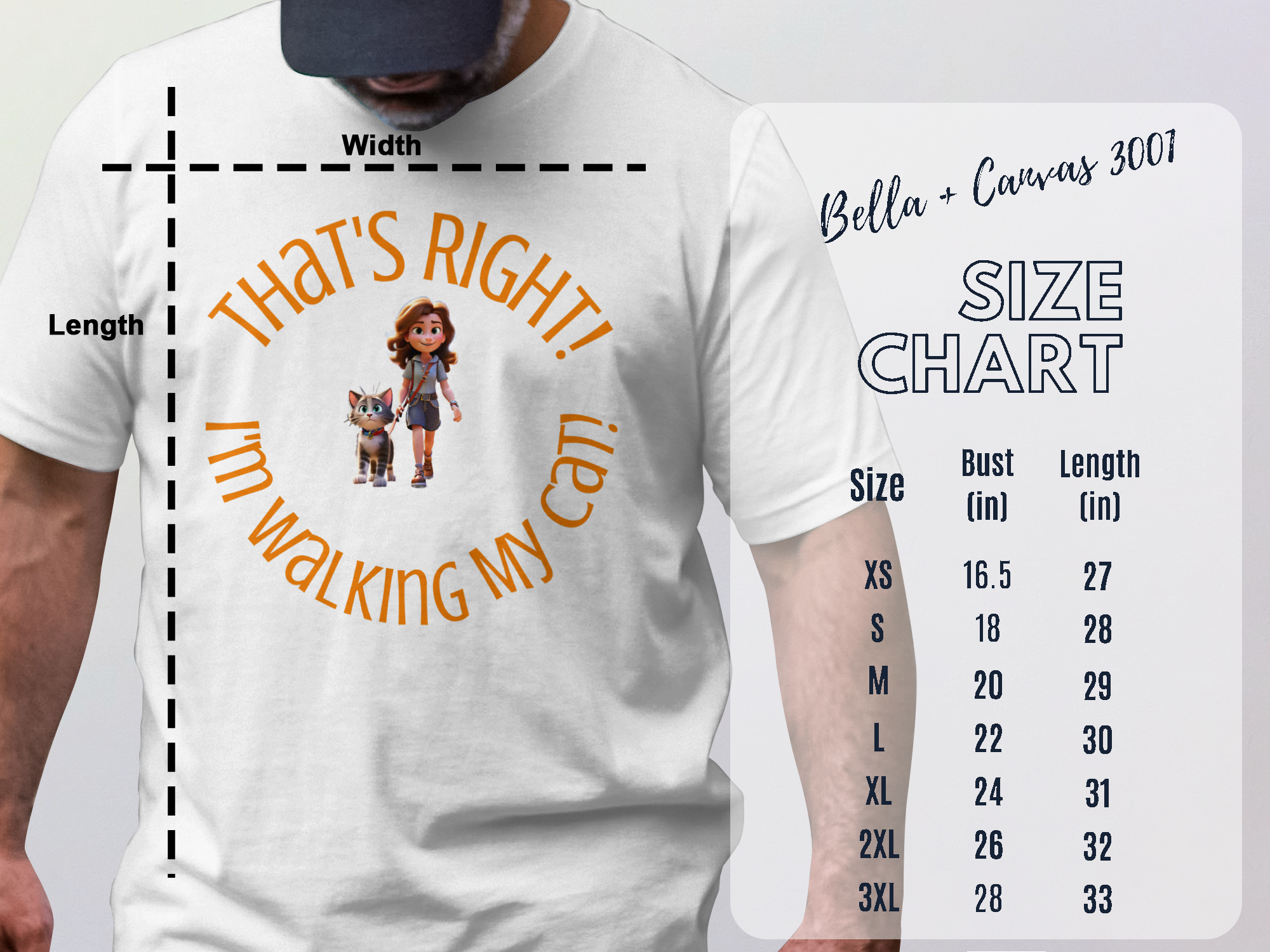 Fun Graphic T-Shirts with Walking Cat Design That's Right