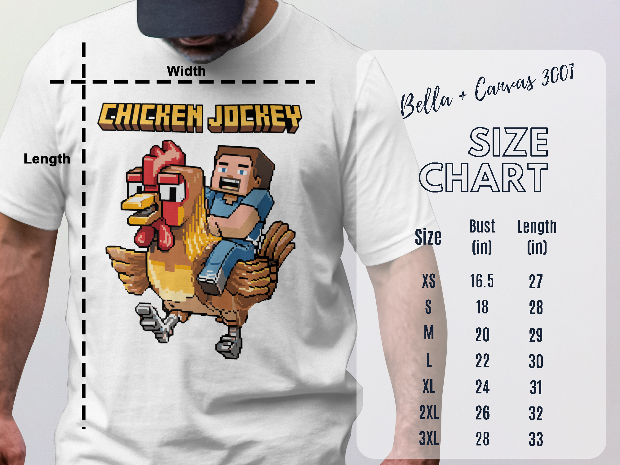 Cool Gaming Chicken Jockey T-Shirt