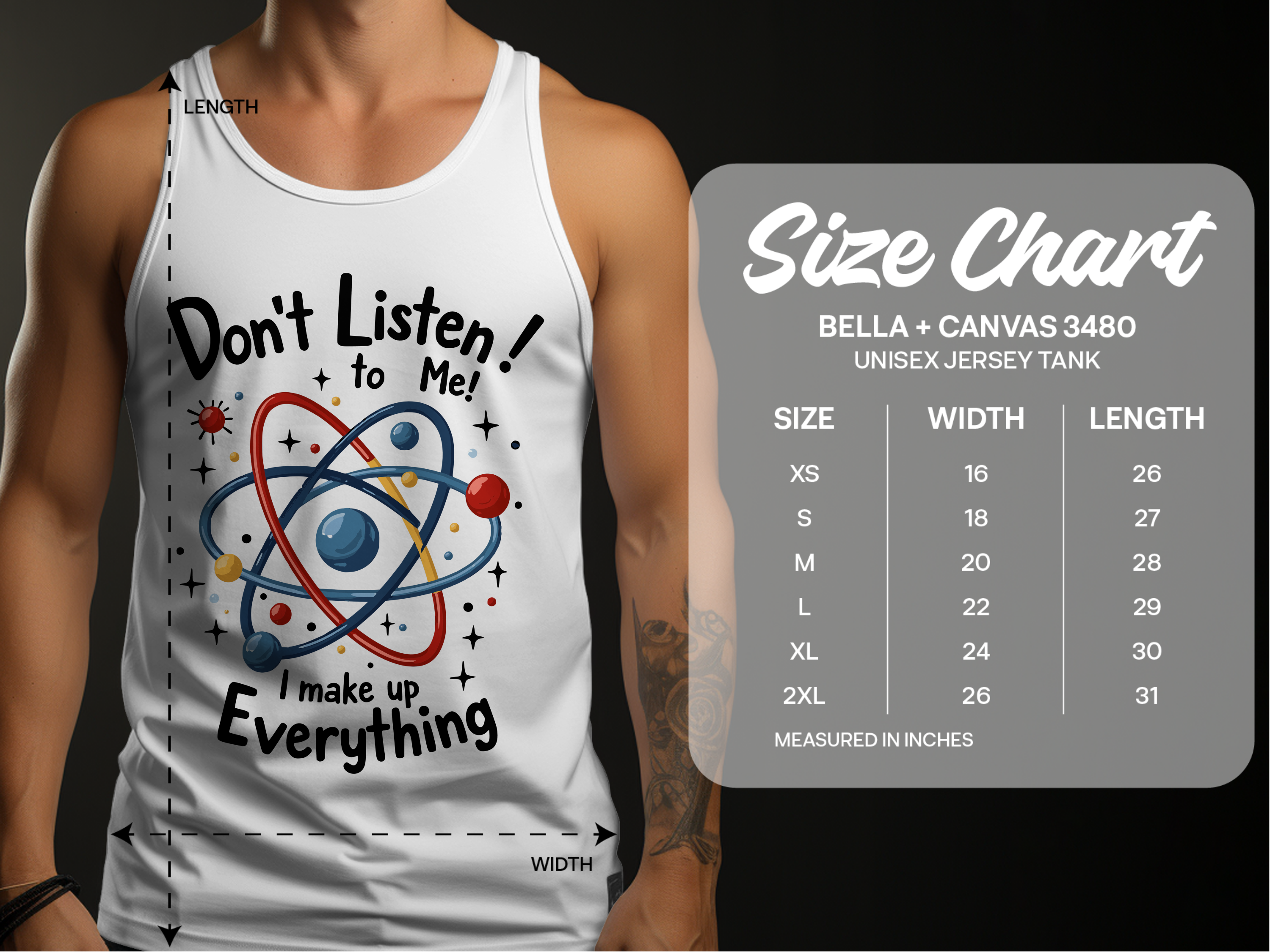 Atom Design Shirt – Funny Science Humor Tee