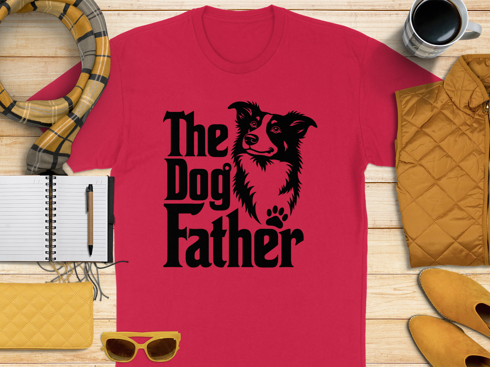 The Dog Father T-Shirt Funny Dog Lover Shirt