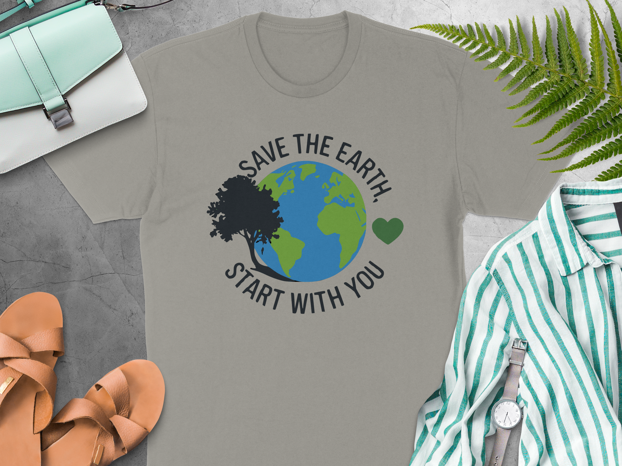 Eco-Friendly Save the Earth T-Shirt