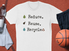 Eco-Friendly Reduce Reuse Recycle Graphic Tee