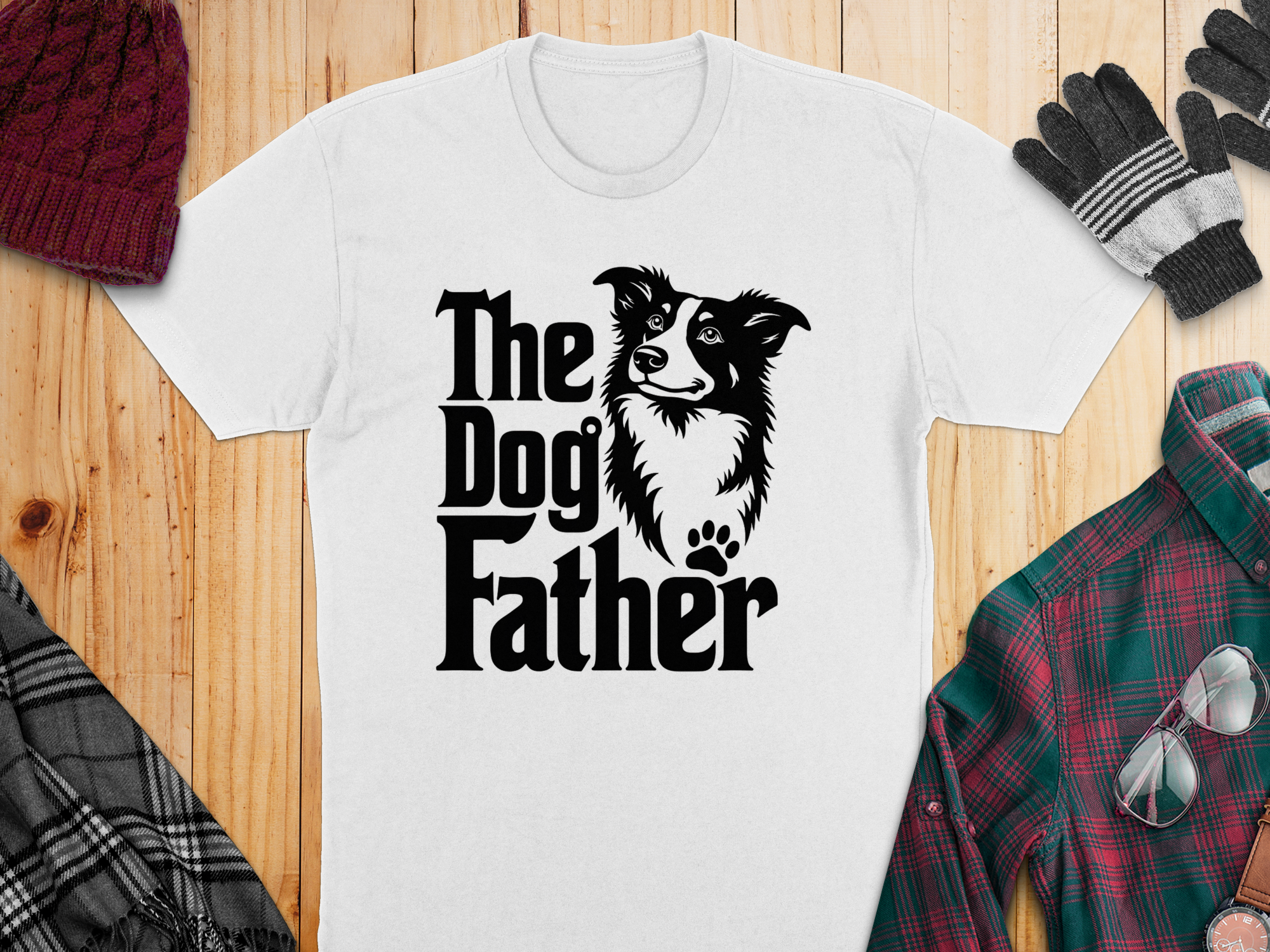 The Dog Father T-Shirt Funny Dog Lover Shirt