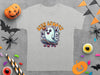 Stay Spooky Ghost and Pumpkin Skateboard Halloween T-Shirt