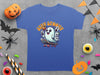 Stay Spooky Ghost and Pumpkin Skateboard Halloween T-Shirt