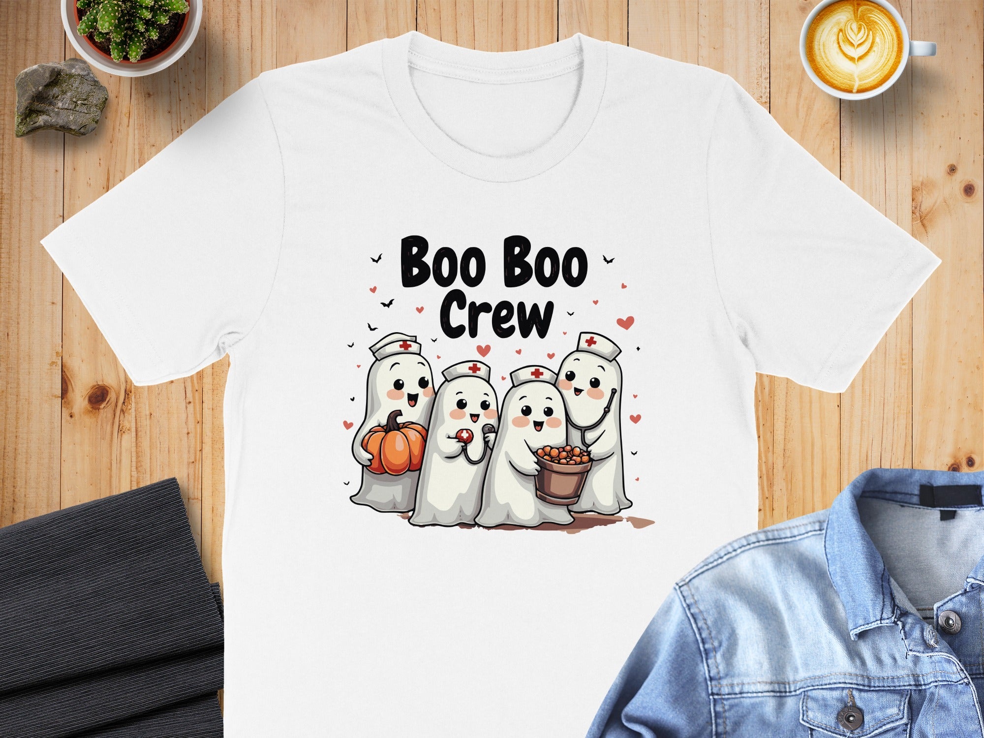 Boo Boo Crew Cute Ghosts Halloween Shirt product