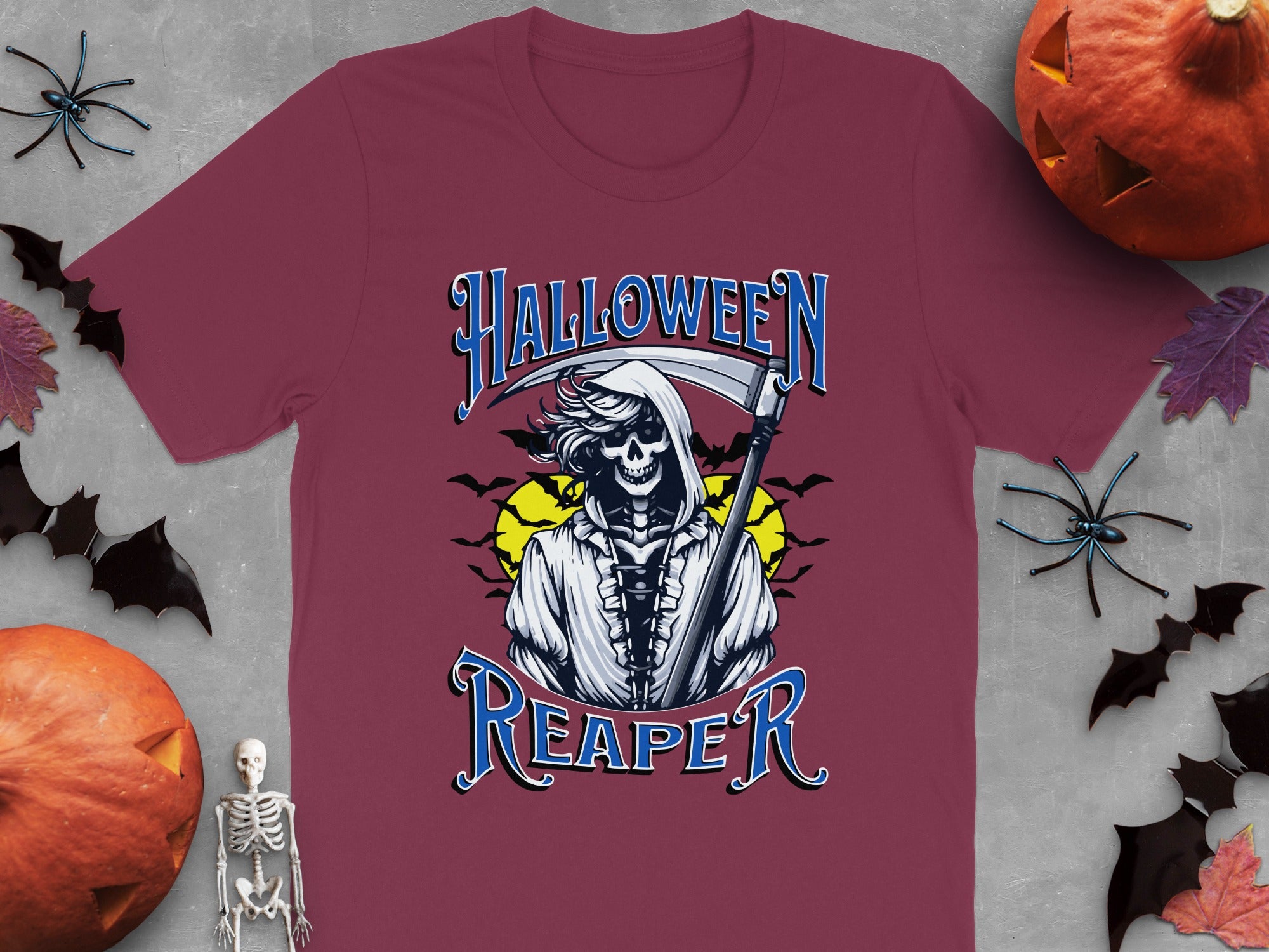 Halloween Reaper Graphic Illustrated Design T-shirt product