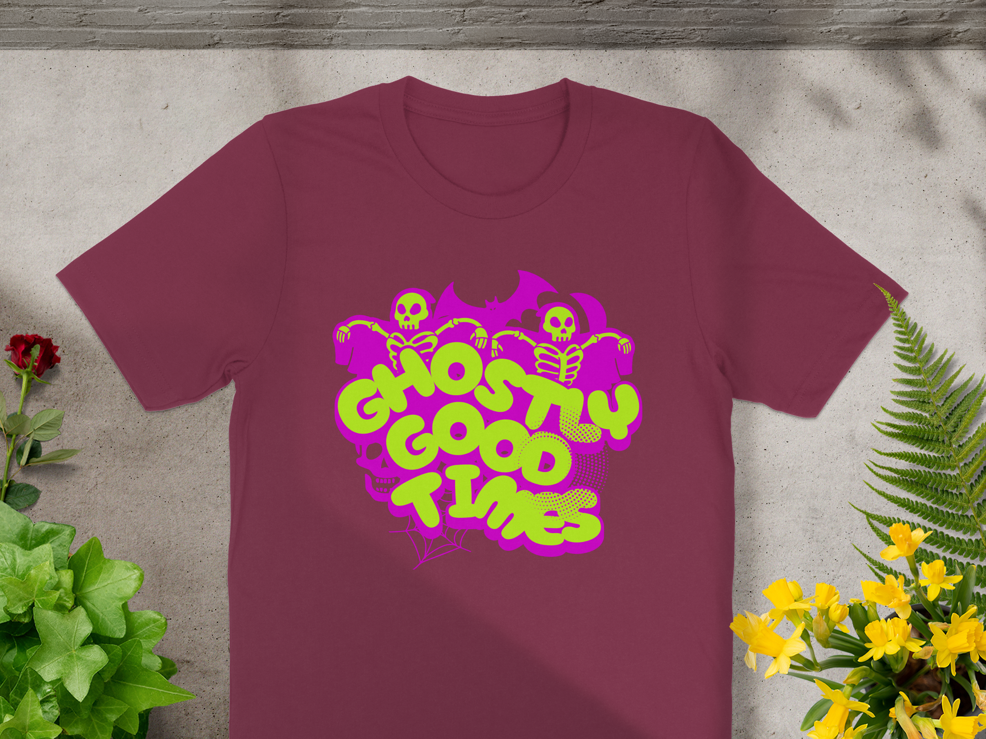 Ghostly Good Times Fun Skeletons Design product