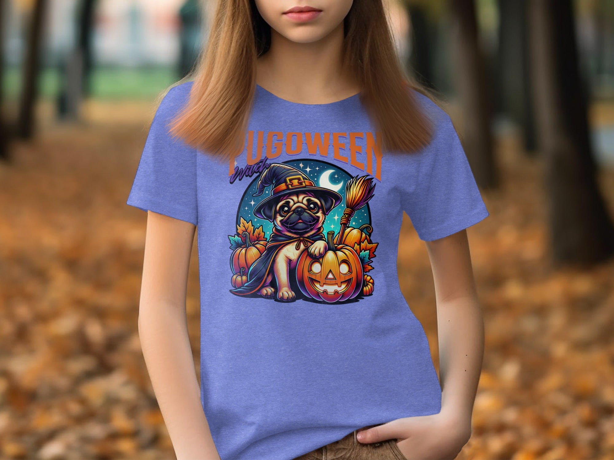 Halloween Themed Pug Design Graphic T-shirt product type
