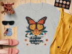 Butterfly Design Graphic T-Shirt Artistic Product