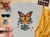 Butterfly Design Graphic T-Shirt Artistic Product