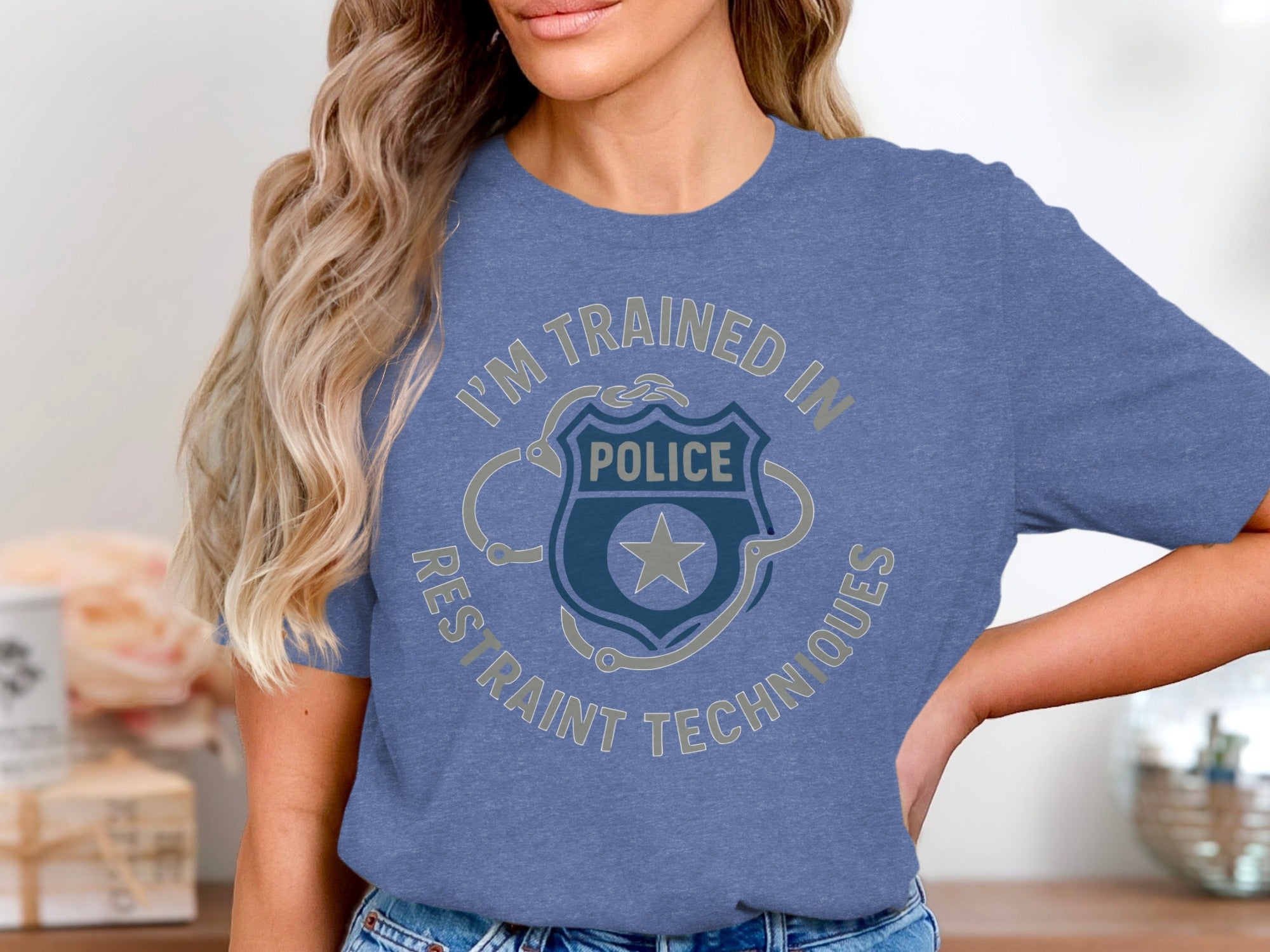 I am Trained in Restraint Techniques Police product type