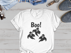 Spooky Boo Ghosts White Graphic Design Shirt product type