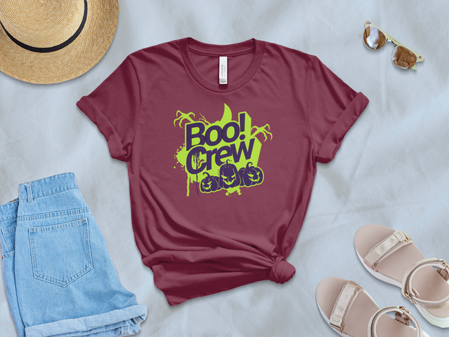 Boo Crew Halloween Themed Graphic T-shirt product type