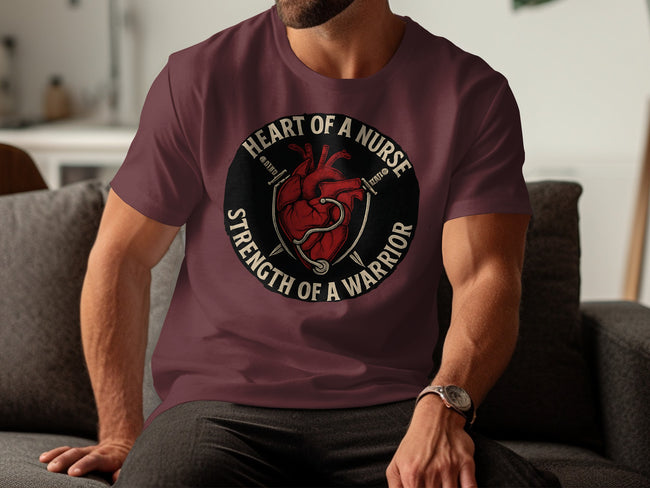 Heart Of A Nurse Strength Of A Warrior T-shirt product