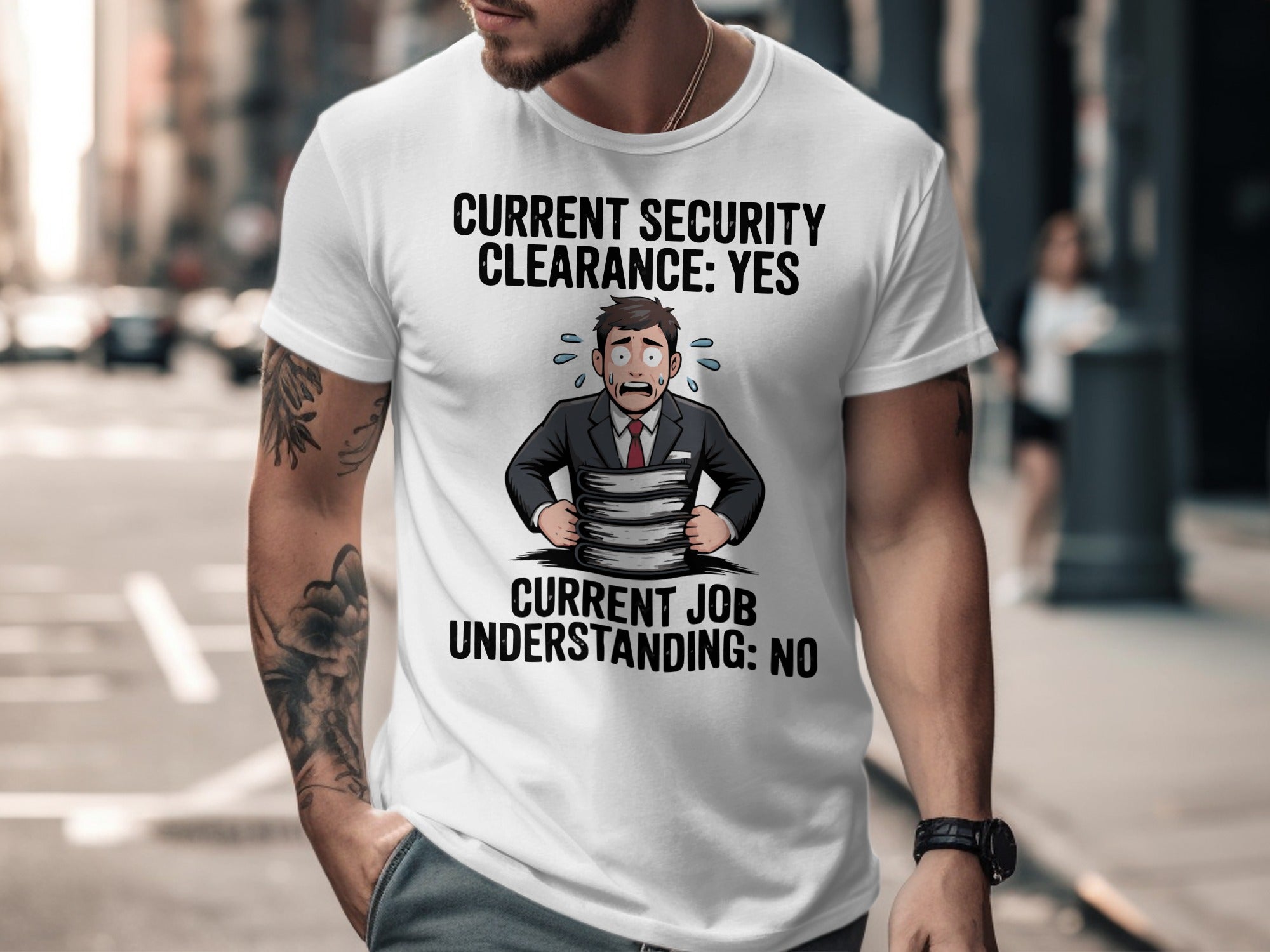 Current Security Clearance Yes Understanding No T-shirt product