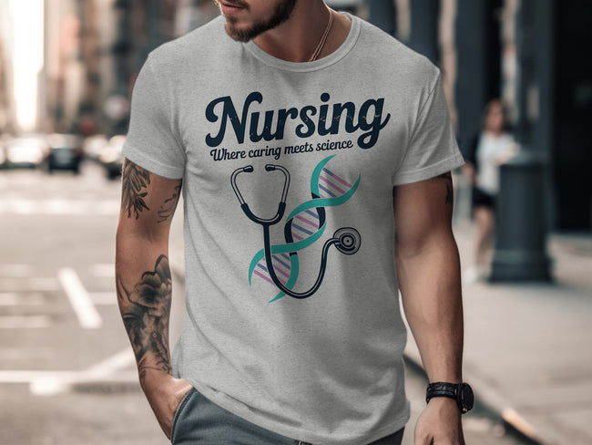 Nursing Science DNA and Stethoscope Graphic product