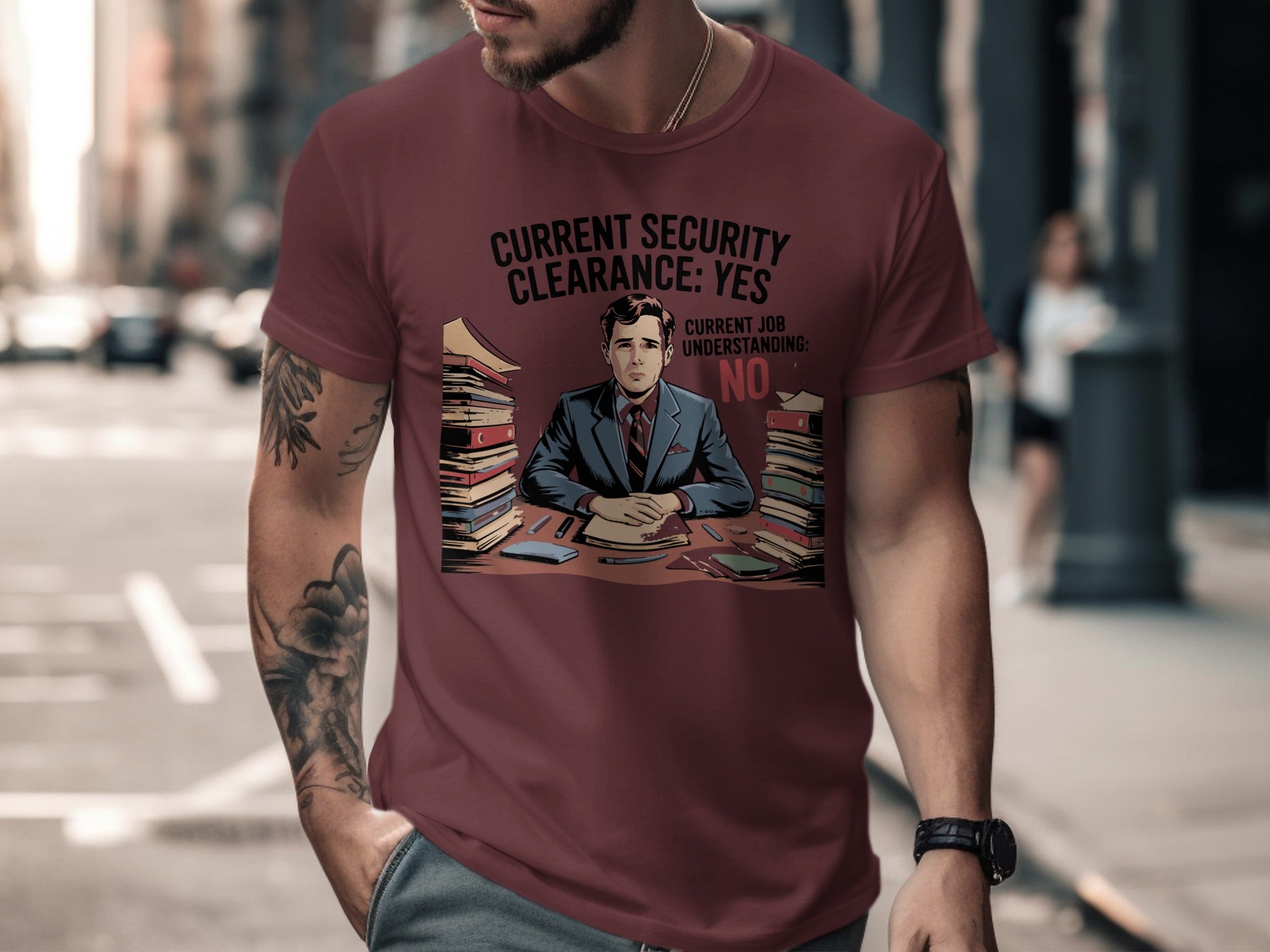 Current Security Clearance Yes NO Understanding T-shirt product