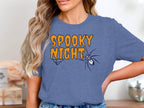 Spooky Night Graphic Tee with Fun Spider Design product type