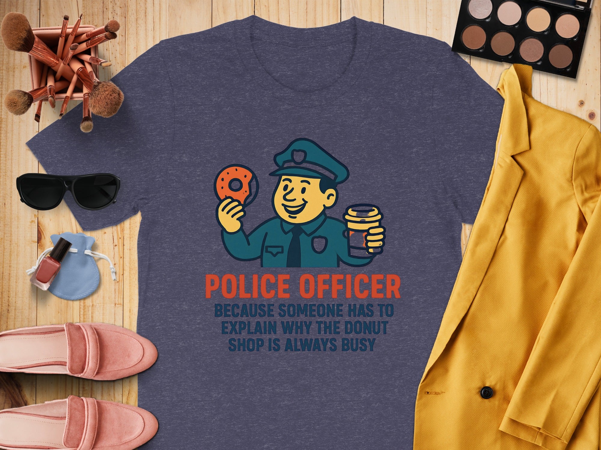 Police Officer Explaining Donut Shop T-shirt product