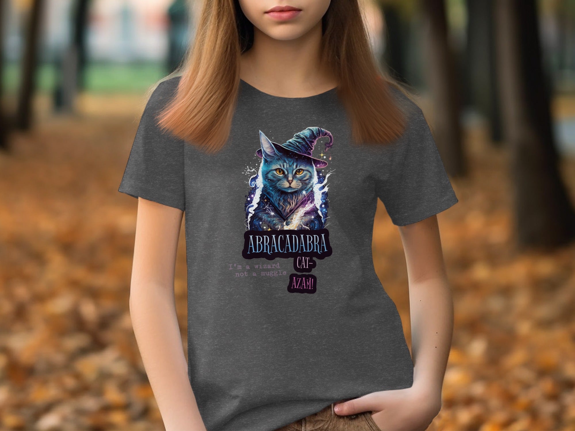 Abracadabra Cat Wizard Graphic T-Shirt product