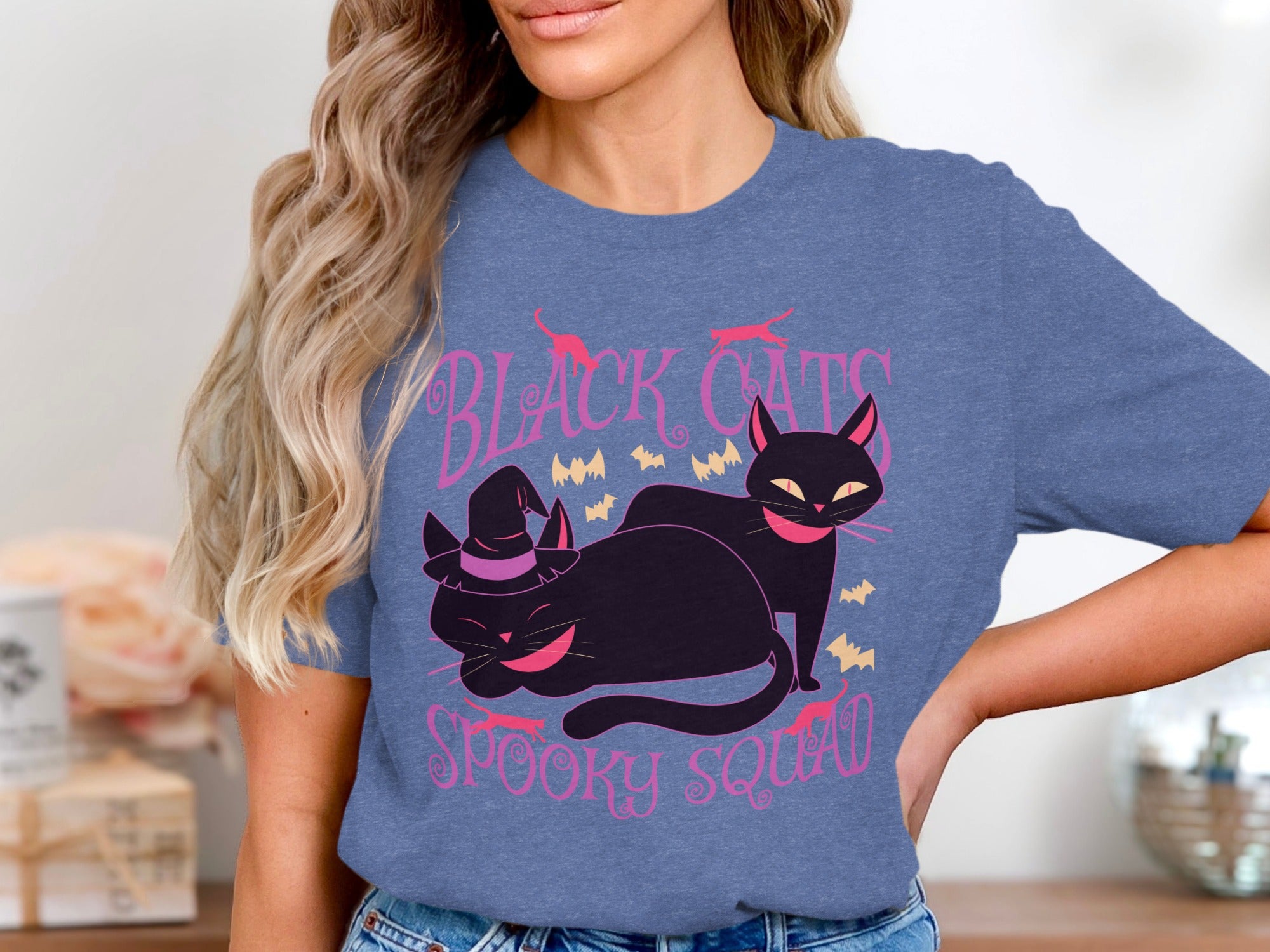 Black Cats Spooky Squad Halloween Shirt product type